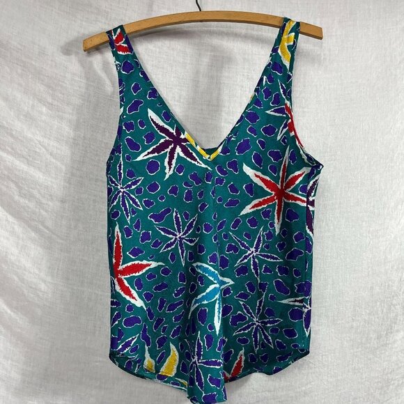 Victorias Secret Gold Label Tropical Sleep Cami Womens S Summer Pajama Tank - Picture 4 of 11